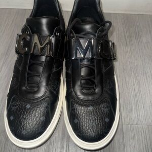 MCM Black and White Men's Sneakers